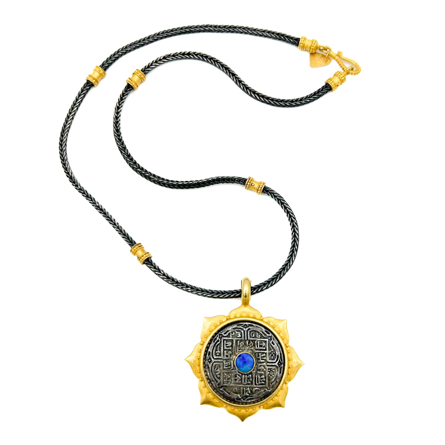 "Etrusca" Chain (22k Gold, Oxidized Sterling Silver)