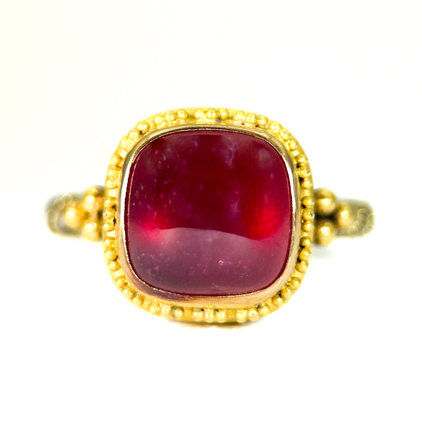 "Oslo Sparkler" (Ruby, 22k, 18k, Oxidized Sterling Silver)