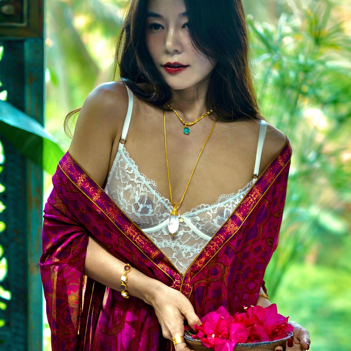 "Wheat Chain" Necklace (22k, 18k Gold)