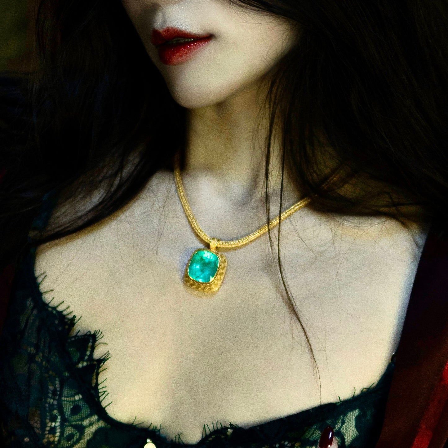 "Tulang Naga" Handmade Chain Necklace (22k, 18k Gold)