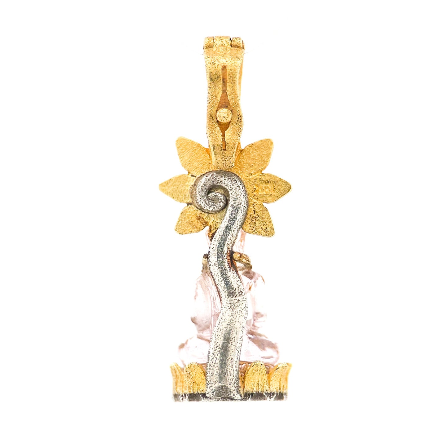 "Moksha Star" Pendant (Morganite, 18k Gold, Sterling Silver)