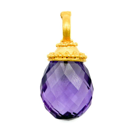 "Jawan" Pendant (Amethyst, 22k, 18k Gold)