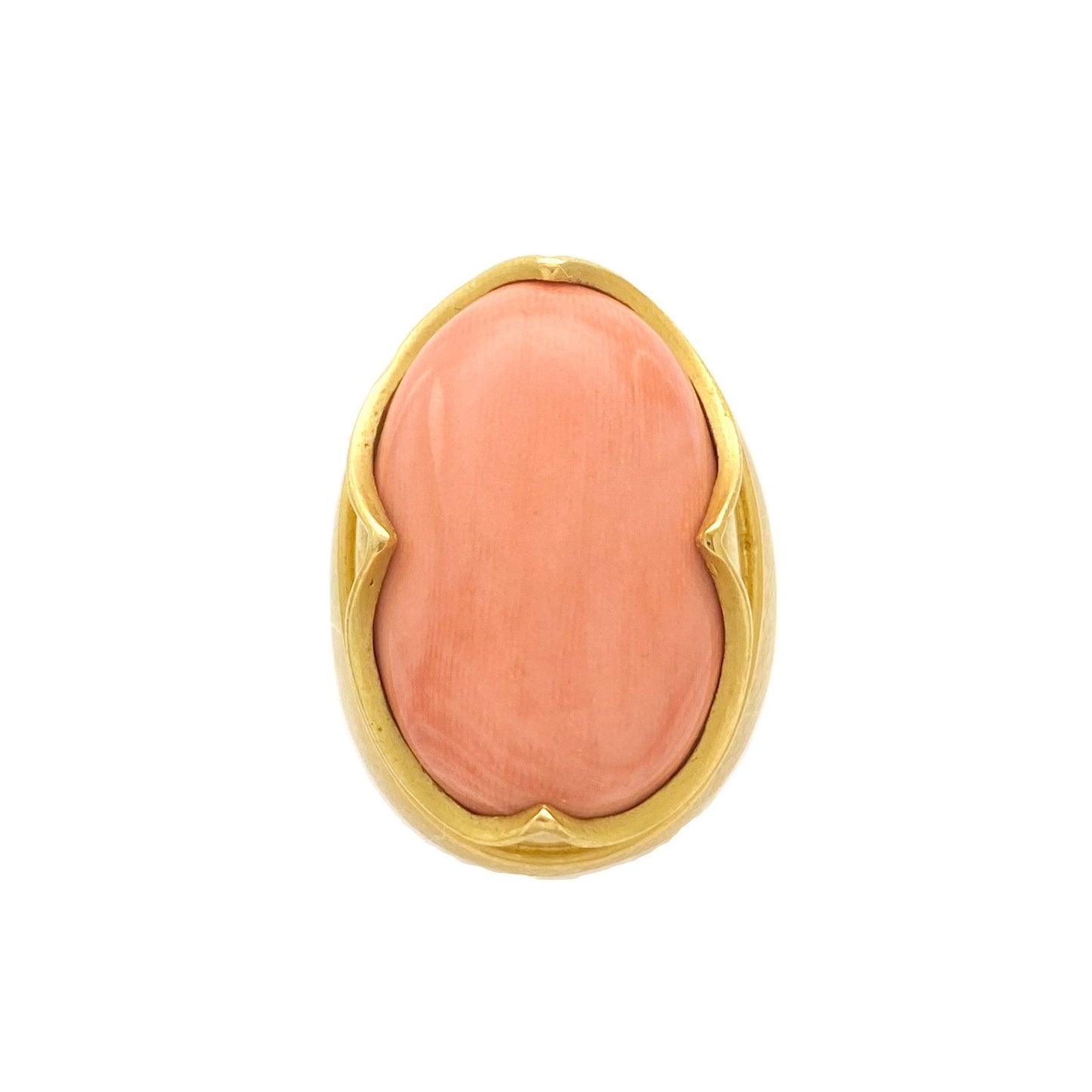 "Vladimir" Ring (Italian Coral, 22k Gold)