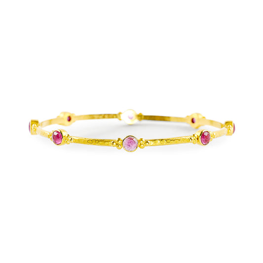 "Oman" Bangle Bracelet (Ruby 18k, 22k Gold)