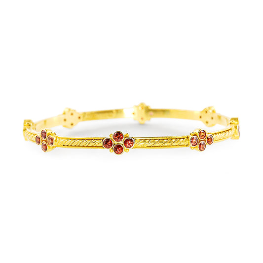 "Alhambra" Bangle Bracelet (Orange Sapphire, 22k Gold) SOLD, MAY ORDER