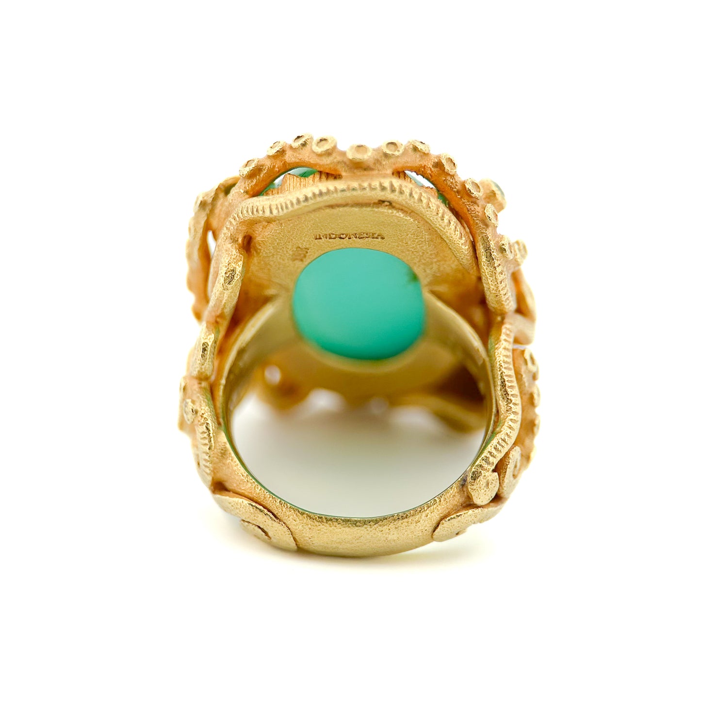 "Octopussy" Ring (Peruvian Opal, Paraiba Tourmaline, 22k Gold)
