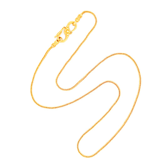 "Wheat Chain" Necklace (22k, 18k Gold)