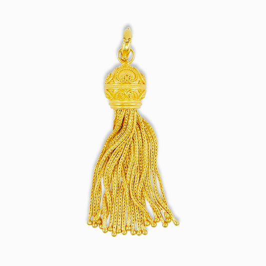 "Westminster" Tassel Pendant (22k, 18k Gold)