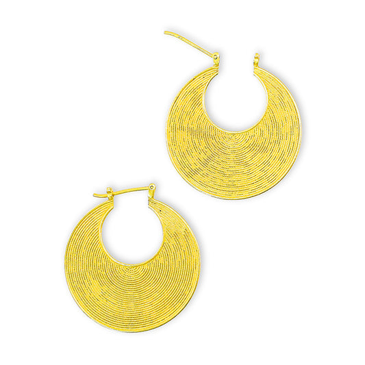 "Nairobi" Hoop Earrings (18k, 22k Gold)
