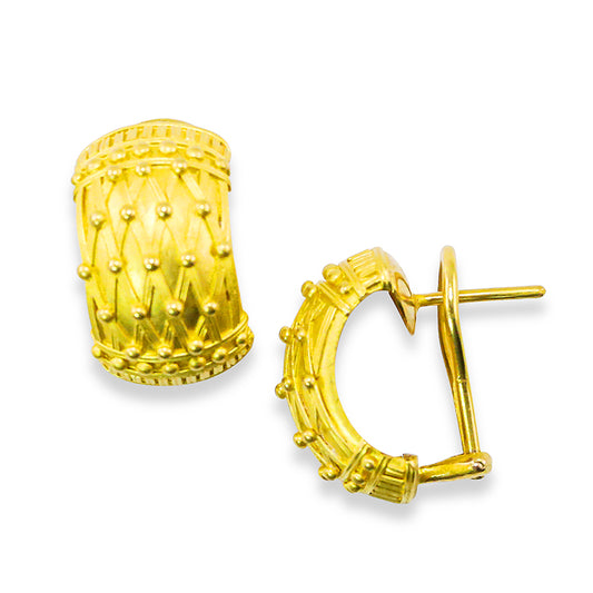 "Zanzibar" Cuff Earrings (22k, 18k Gold)