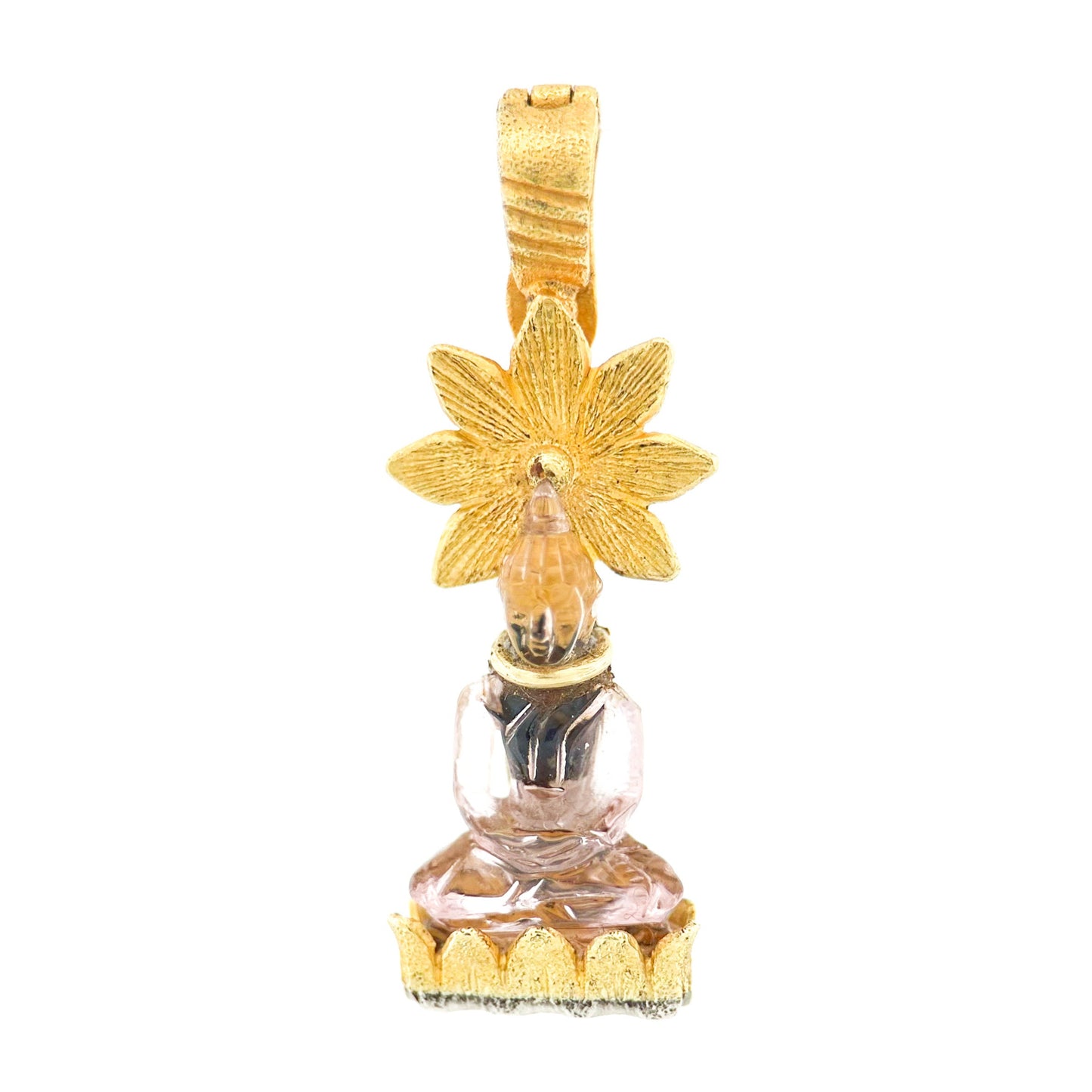"Moksha Star" Pendant (Morganite, 18k Gold, Sterling Silver)