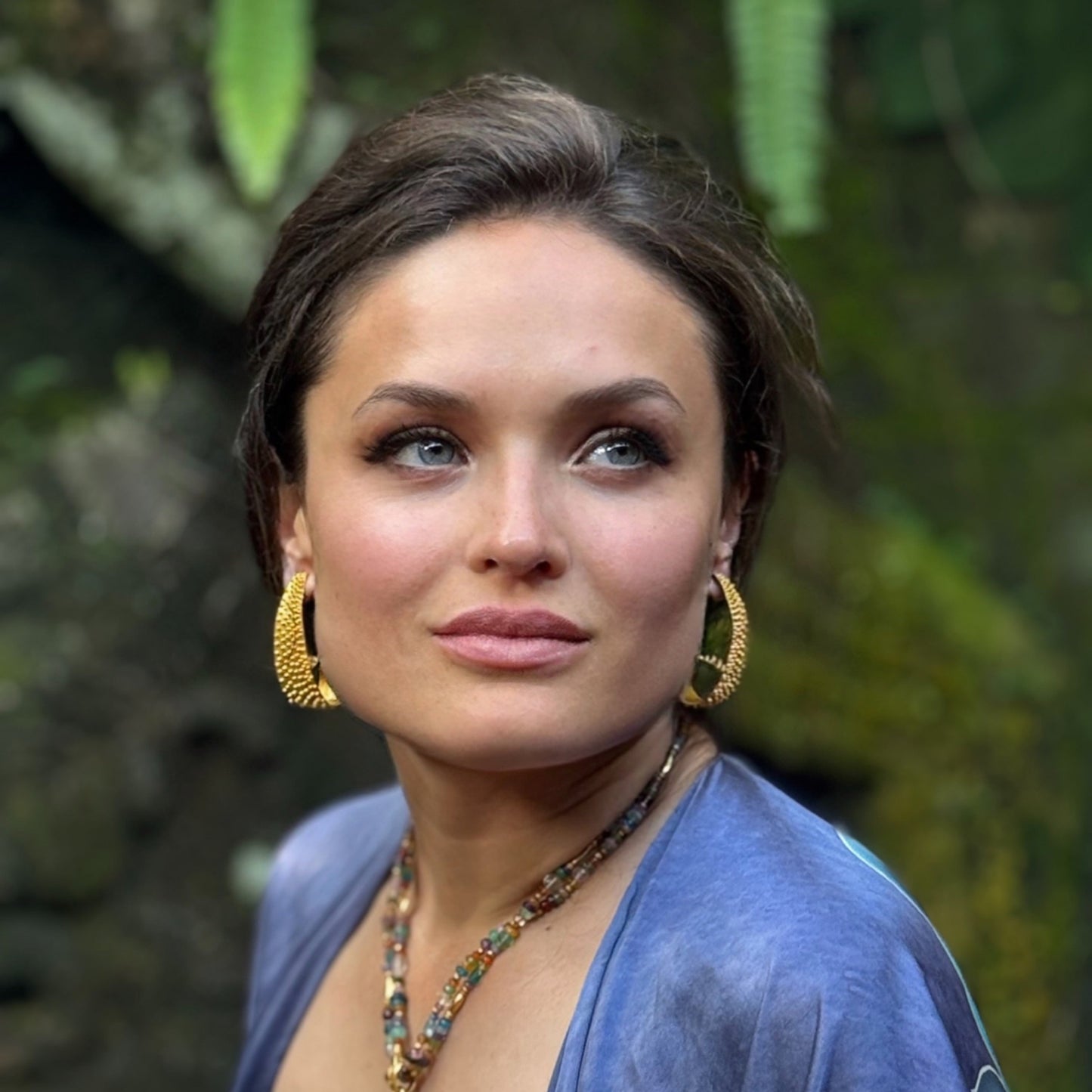 "Jawan Leaf Curl" Earrings (18k, 22k Gold)