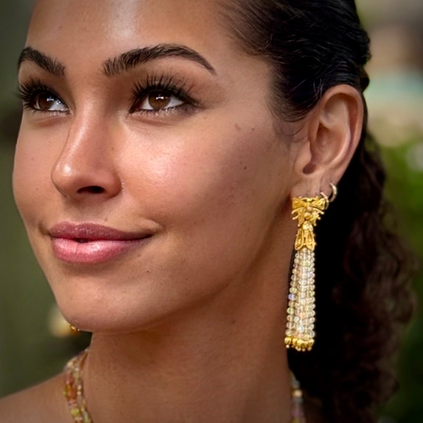 "Kupu-Kupu" Studs (Ethiopian Opal, 22k, 18k Gold)