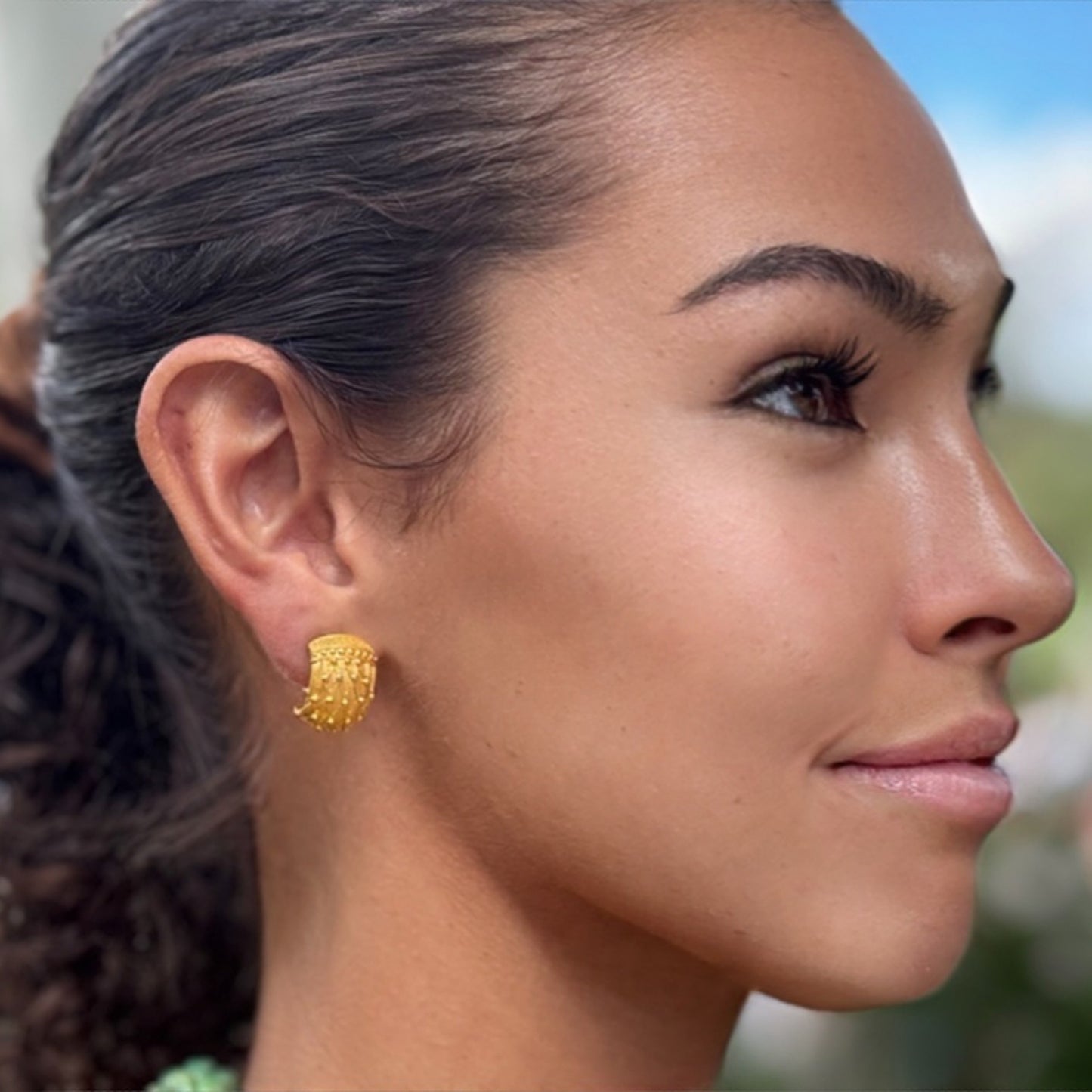 "Zanzibar" Cuff Earrings (22k, 18k Gold)
