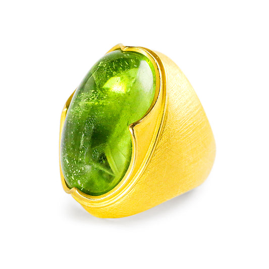 "Vladimir" Ring (Peridot, 22k Gold)