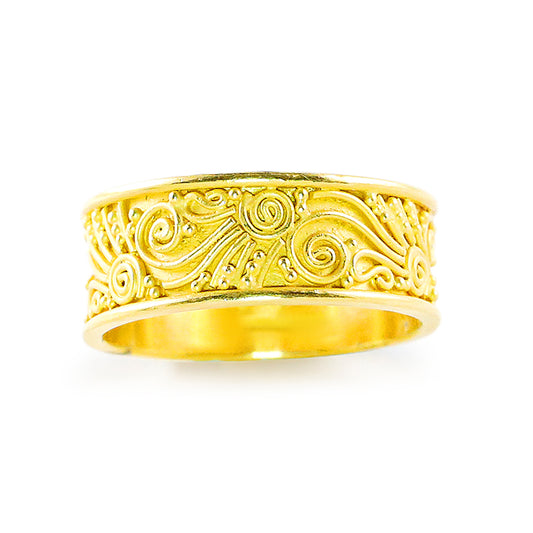 "Neptune" Band Ring (22k, 18k Gold)