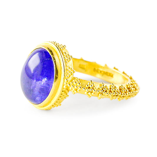 "Cheops" Ring (Tanzanite, 22k Gold)