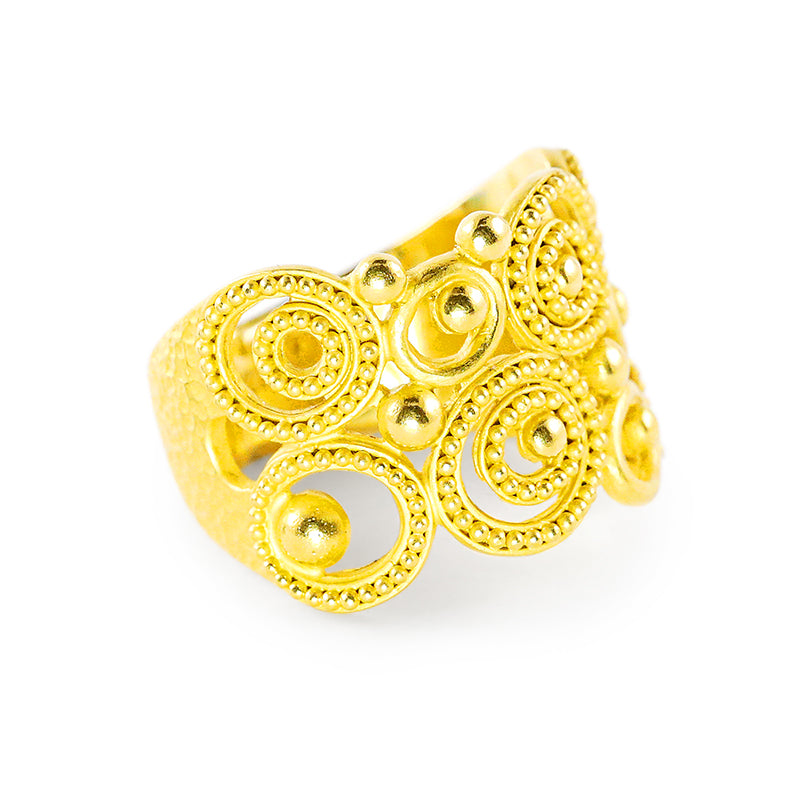 "Dune" Band Ring (18k, 22k Gold)