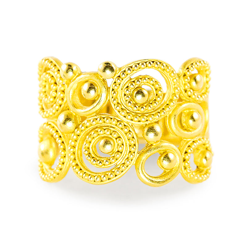 "Dune" Band Ring (18k, 22k Gold)