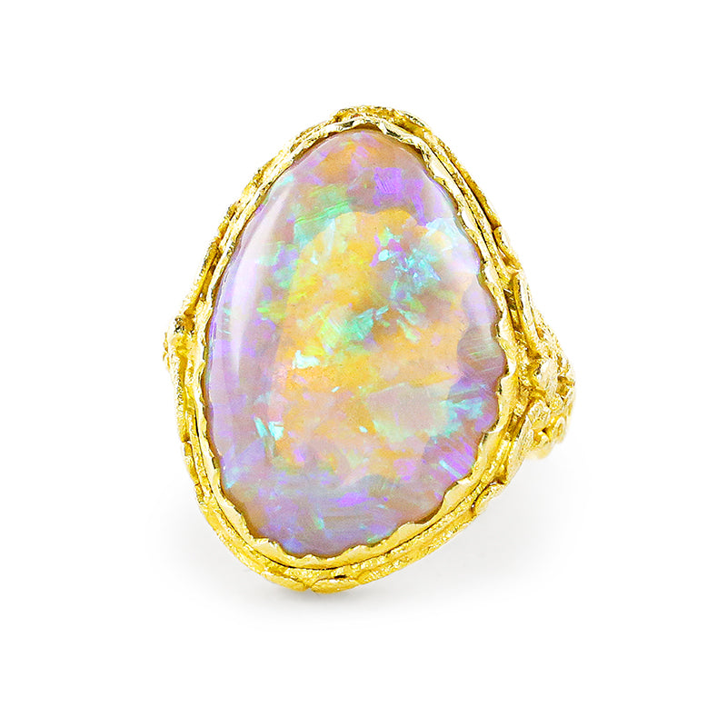 "Shambala" Ring (Australian Opal, 22k Gold)