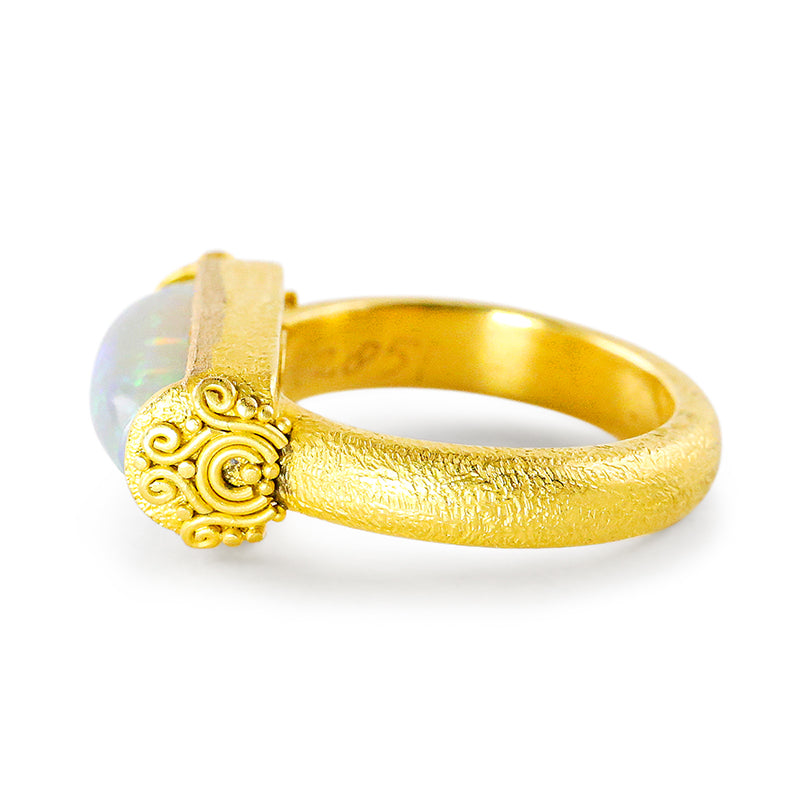 "Asri" Ring (Australian Opal, 22k Gold)