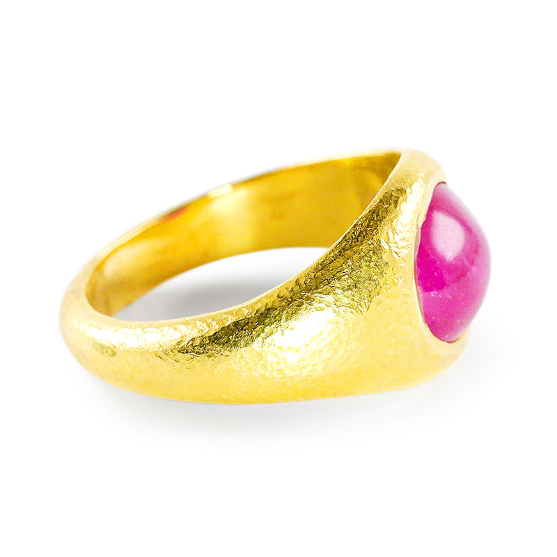 "Gypsy" Band Ring (Ruby, 22k Gold)