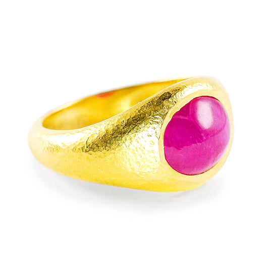 "Gypsy" Band Ring (Ruby, 22k Gold)