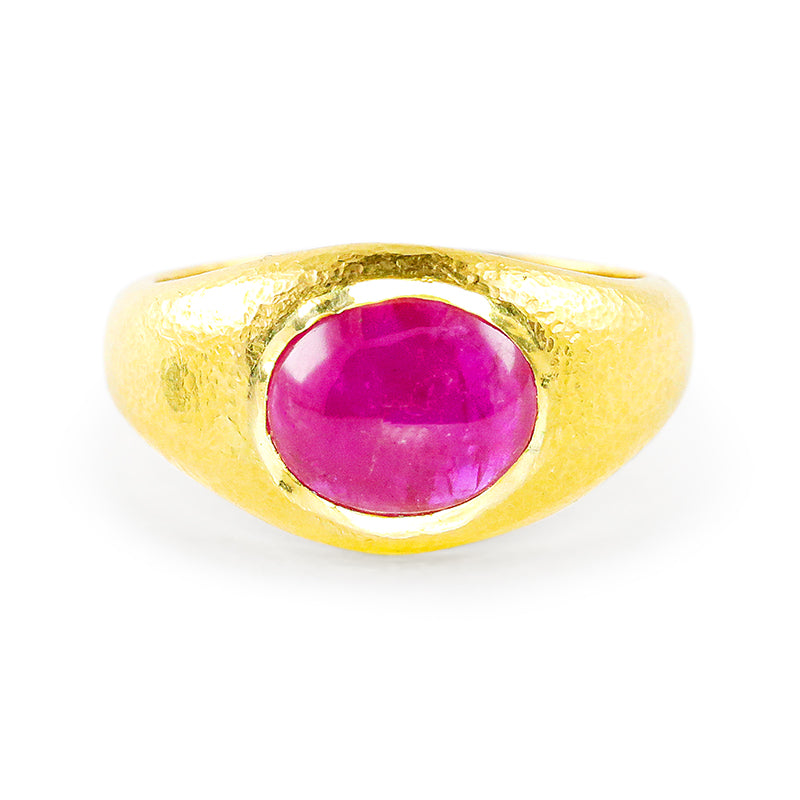 "Gypsy" Band Ring (Ruby, 22k Gold)