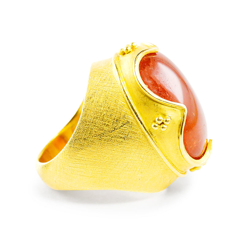 "Vladimir" Ring (Mandarin Garnet, 22k Gold)