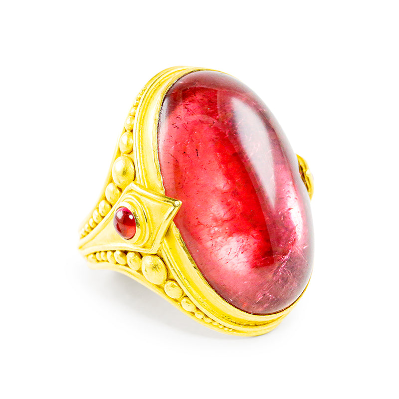 "Moscow" Ring (Rubellite Tourmaline, 22k Gold)