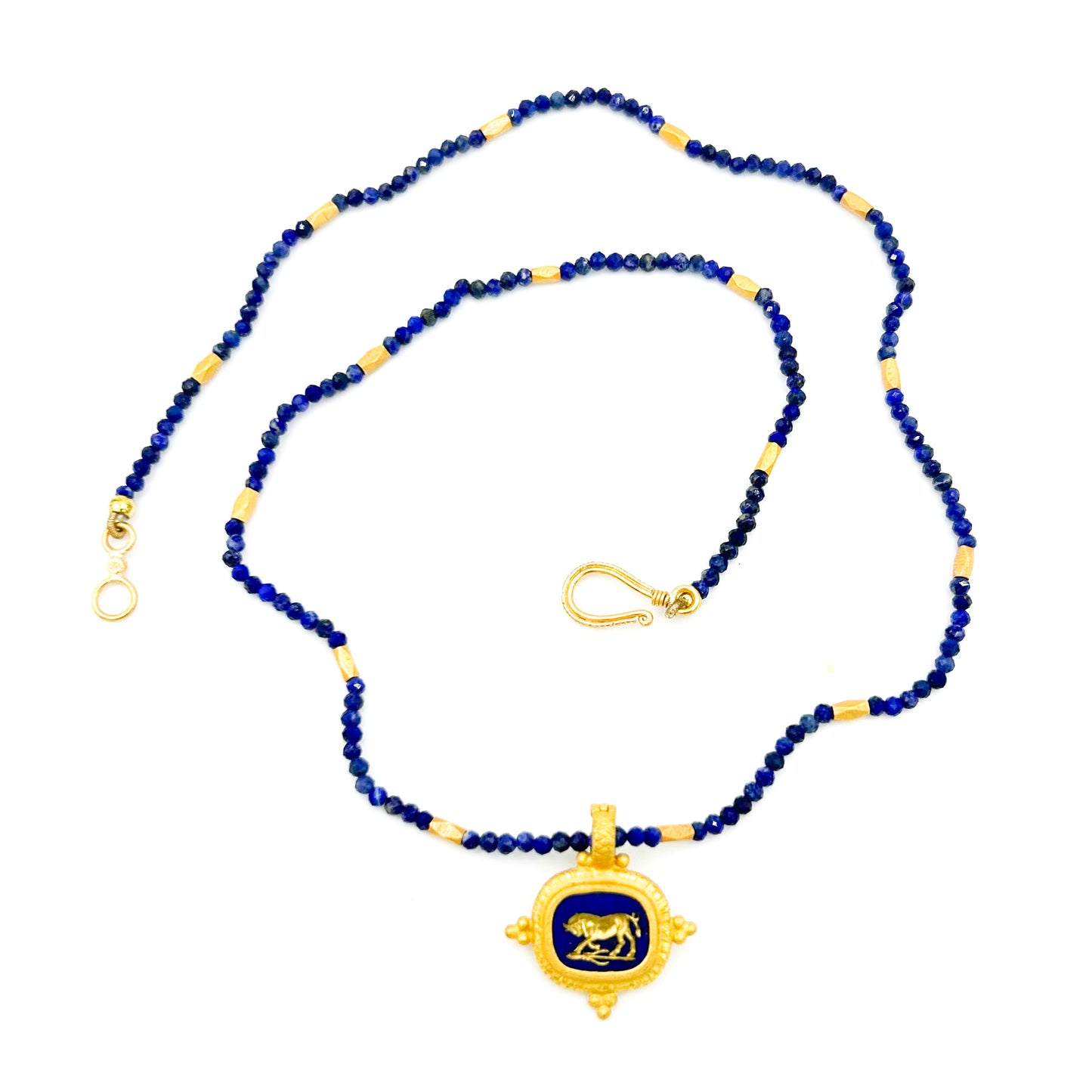 "Romanus" Pendant (Lapis Lazuli, 22k, 18k Gold)