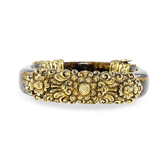 "Tata Bali" Bracelet (Black Coral and 18k Gold)
