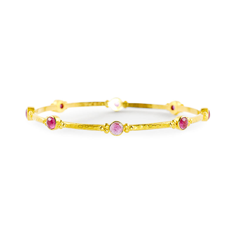 "Oman" Bangle Bracelet (Ruby 18k, 22k Gold)