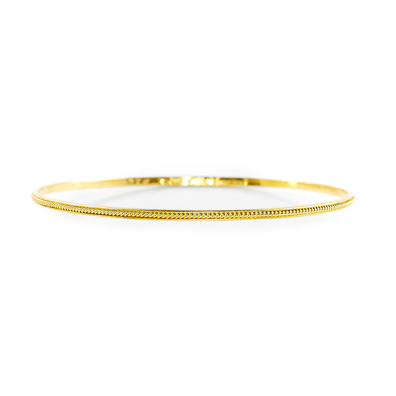 "Kawat Twist" Bangle Bracelet (18k Gold)