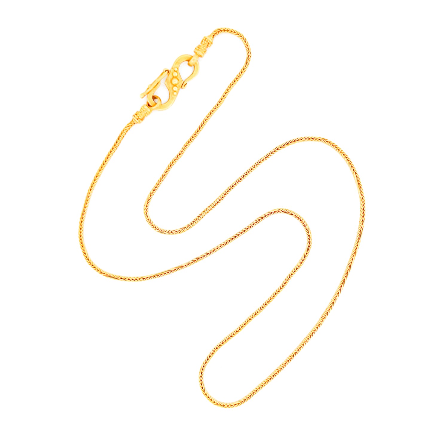 "Wheat Chain" Necklace (22k, 18k Gold)