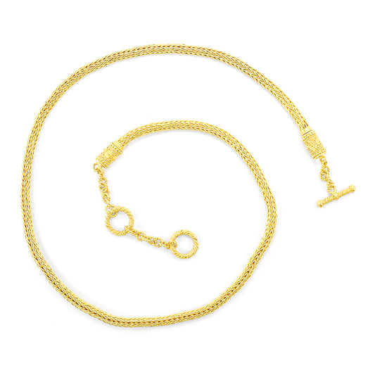 "Tulang Naga" Chain Necklace (22k, 18k Gold)
