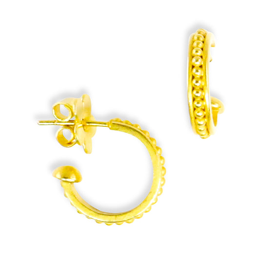 "Sharon" Hoop Earrings (18k, 22k Gold)