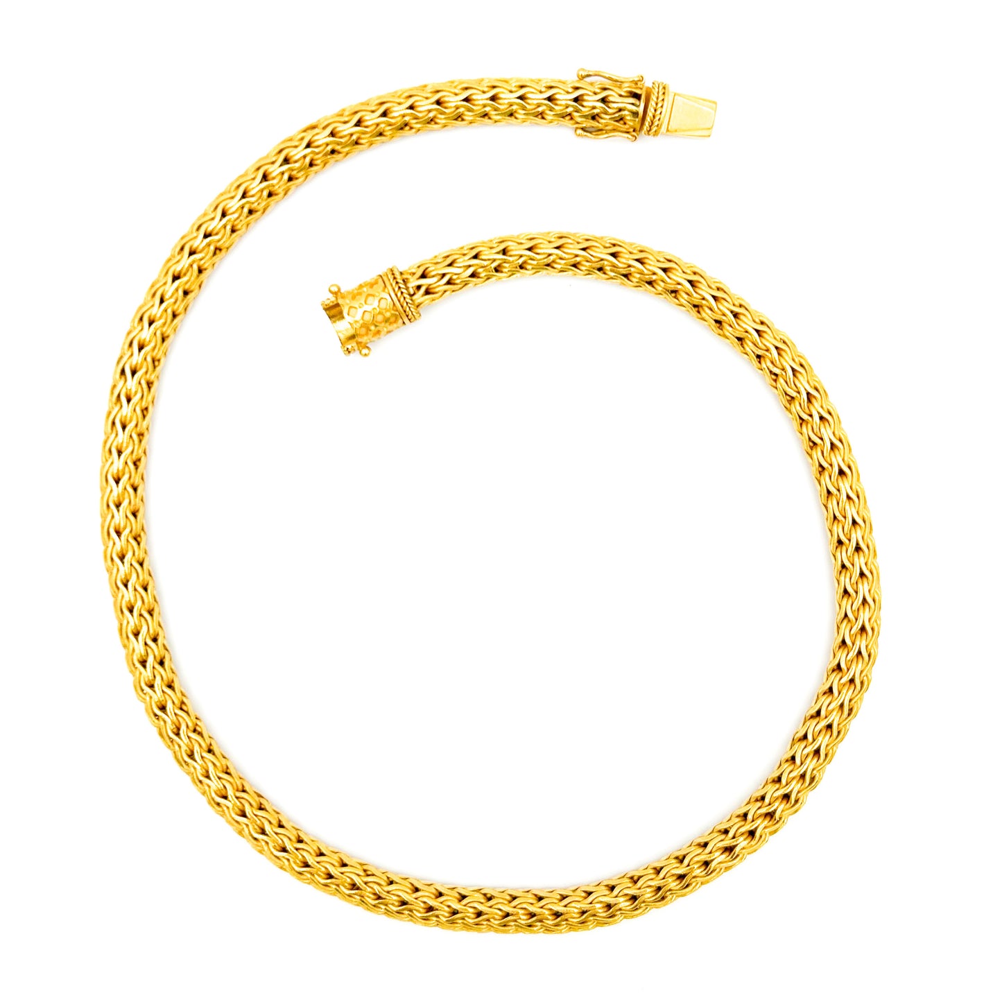 "Lattice" Chain Necklace (18k Gold)
