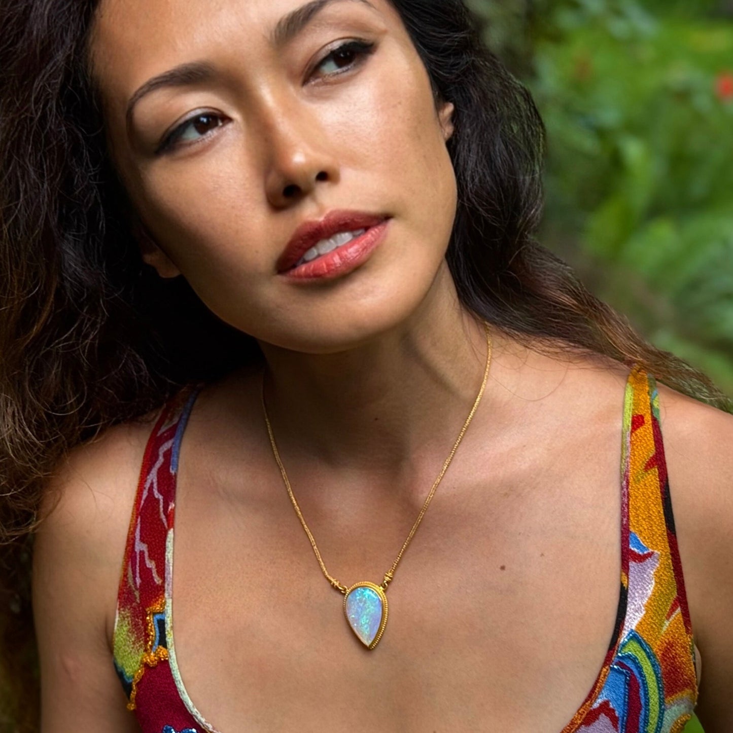 "Pelekas" Necklace (Australian Opal, 22k Gold)