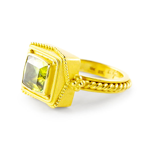 "Cairo" Ring (Sphene, 22k Gold)