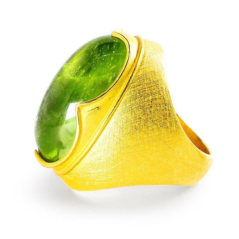 "Vladimir" Ring (Peridot, 22k Gold)