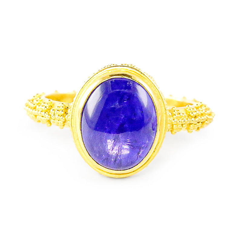 "Cheops" Ring (Tanzanite, 22k Gold)