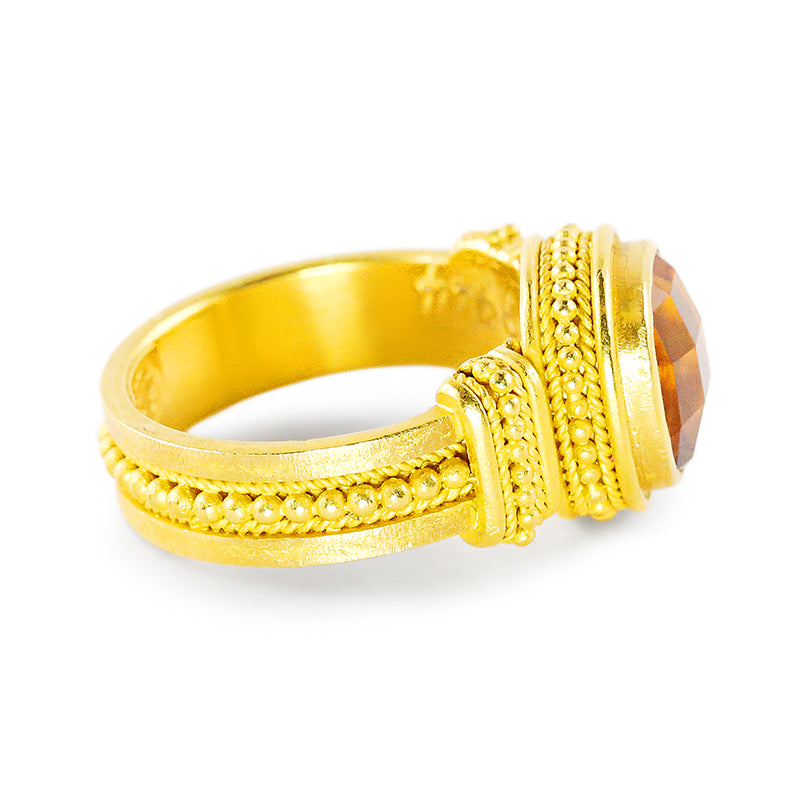 "Isis" Ring (Citrine, 22k Gold)