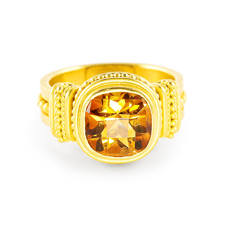"Isis" Ring (Citrine, 22k Gold)